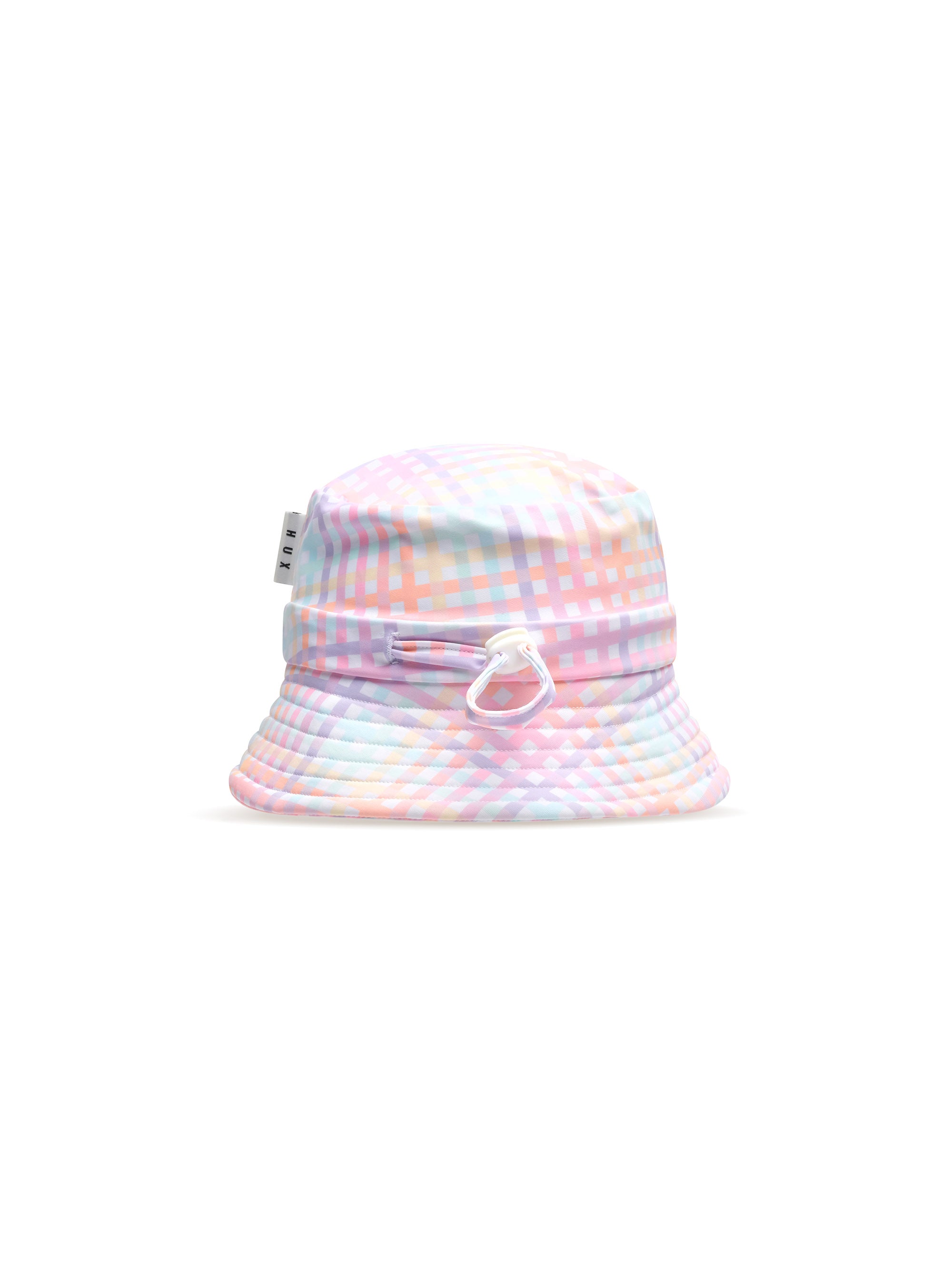 Rainbow Check Swim Hat - Huxbaby DISCOUNTED