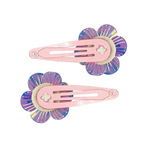 Mermaid Flower Hair Clip - Pink Poppy