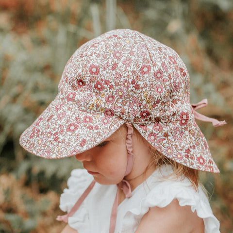 Lounger' Baby Reversible Flap Sun Hat - Ramble / Rosa - Bedhead