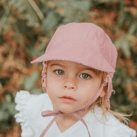 Lounger' Baby Reversible Flap Sun Hat - Ramble / Rosa - Bedhead