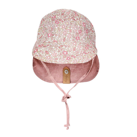 Lounger' Baby Reversible Flap Sun Hat - Ramble / Rosa - Bedhead