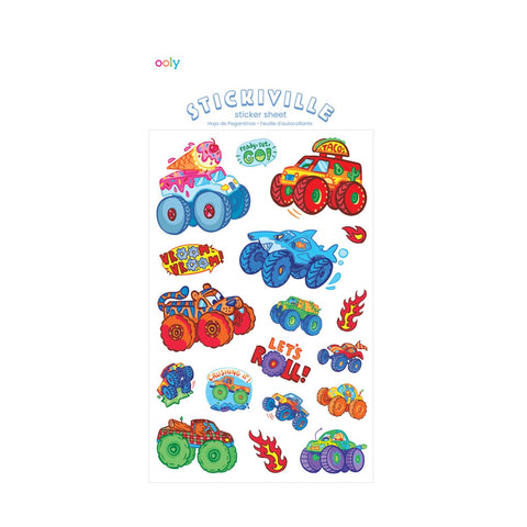 Stickers Stickiville – Monster Trucks - Ooly