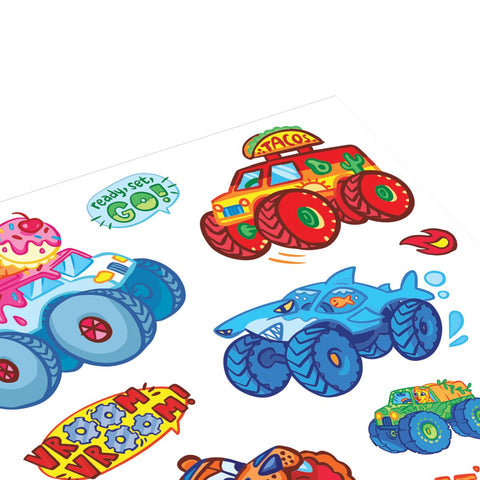 Stickers Stickiville – Monster Trucks - Ooly