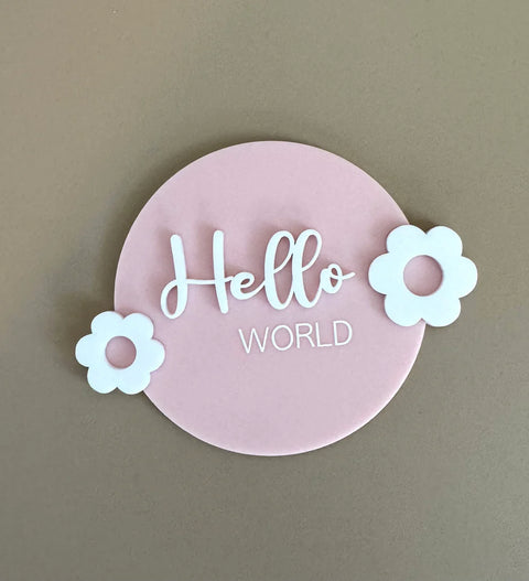 Flower Pink Milestone Disc Set - Luma Light