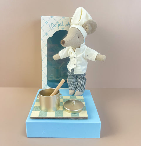 Chef Mouse with Pot & Spoon - Maileg