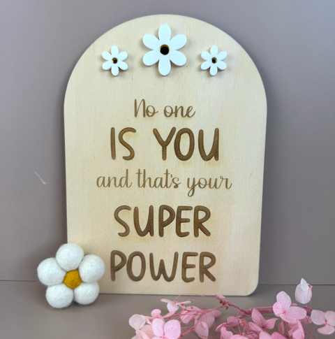 No one is you - Decor Affirmation Sign - Luma Light