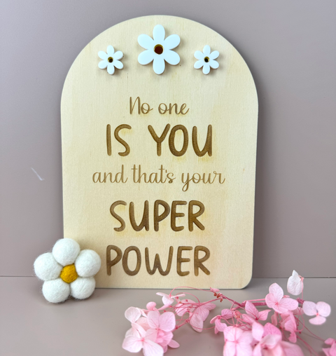 No one is you - Decor Affirmation Sign - Luma Light