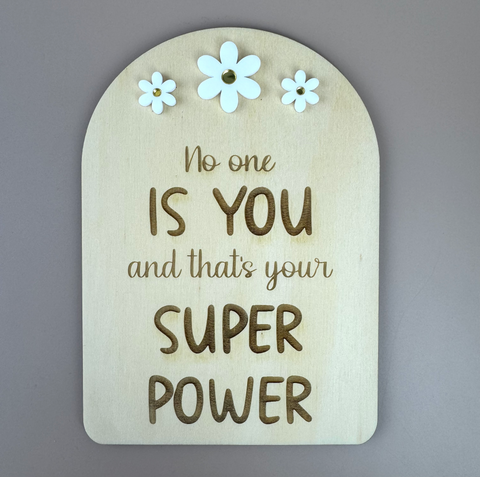 No one is you - Decor Affirmation Sign - Luma Light