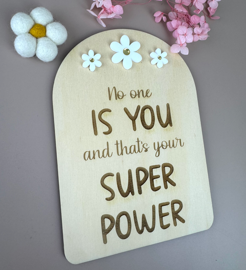 No one is you - Decor Affirmation Sign - Luma Light