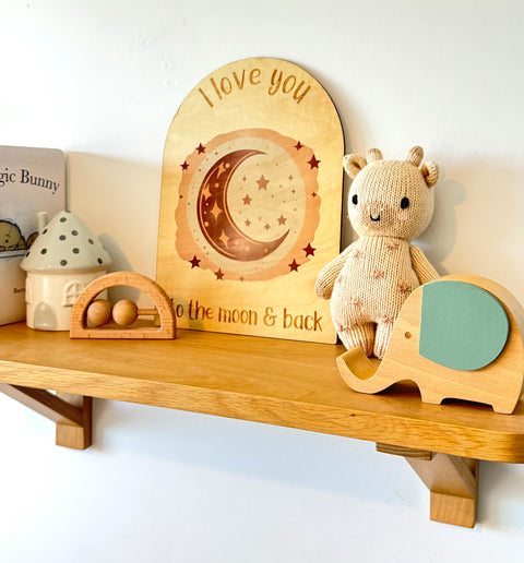 I love you to the moon & back - Decor Sign - Luma Light