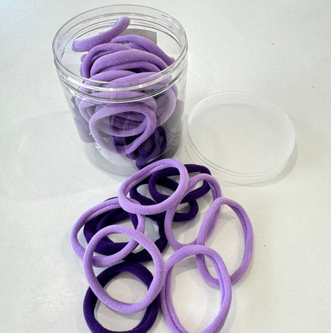 Seamless Hair Ties - Dark & Light Purple - Peppa Penny