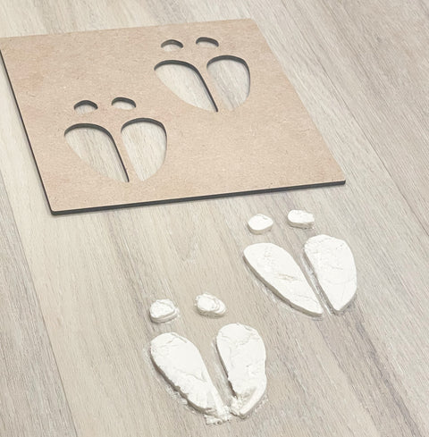 Reindeer Footprint Stencil - Luma Light