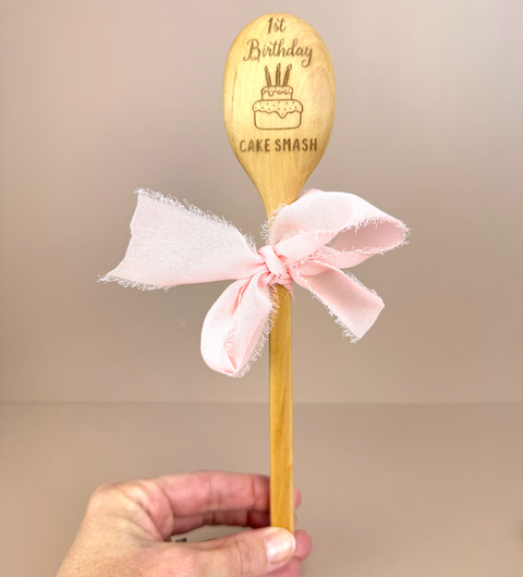 1st Birthday Cake Smash Spoon - Luma Light