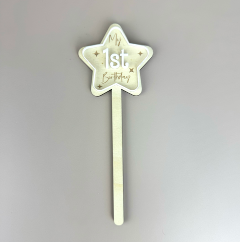 My 1st Birthday Star Wand - Luma Light