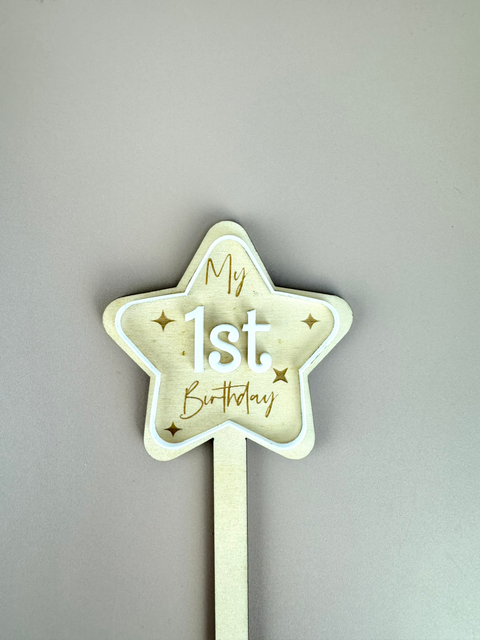 My 1st Birthday Star Wand - Luma Light