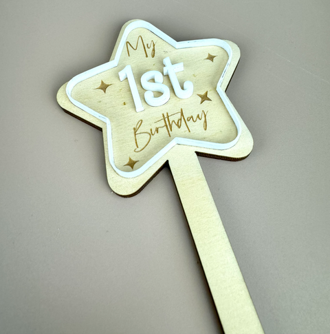 My 1st Birthday Star Wand - Luma Light