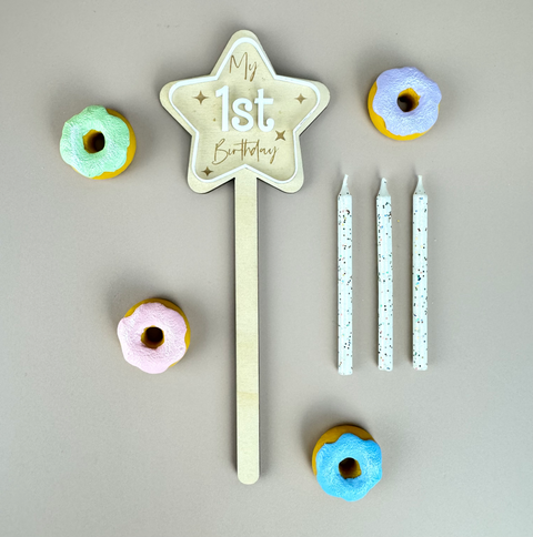 My 1st Birthday Star Wand - Luma Light