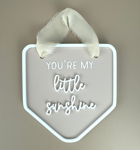 Decor Wall Banner - You're my little Sunshine - Luma Light