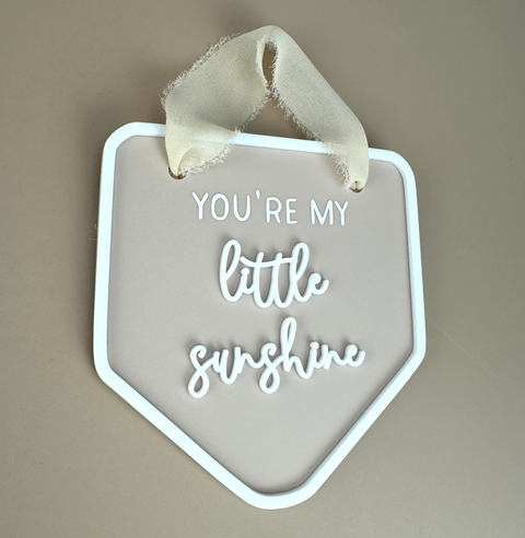 Decor Wall Banner - You're my little Sunshine - Luma Light