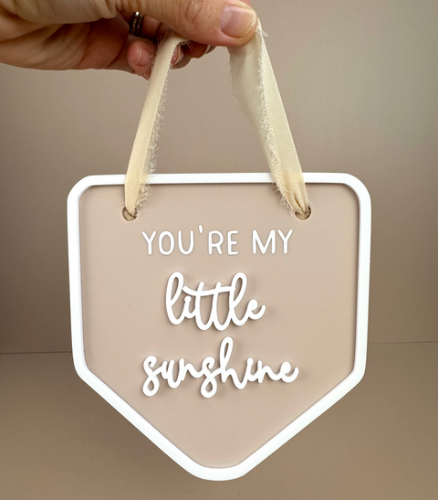 Decor Wall Banner - You're my little Sunshine - Luma Light