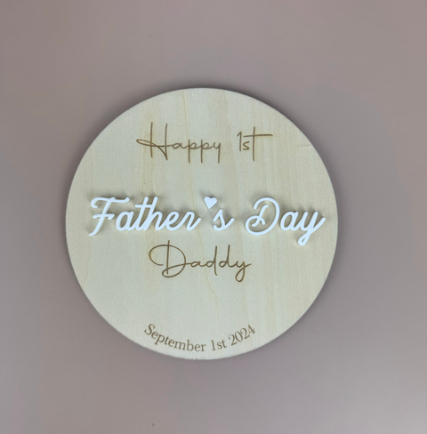 Happy 1st Father's Day 2024 - Luma Light DISCOUNTED