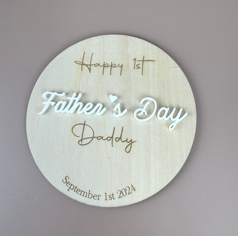 Happy 1st Father's Day 2024 - Luma Light DISCOUNTED