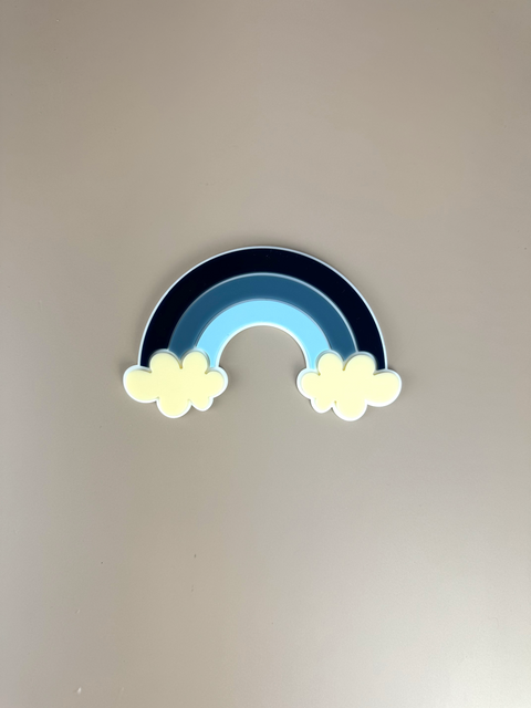 Acrylic Decor Shapes - Blue Rainbow - Luma Light