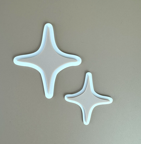 Acrylic Decor Shapes - Neutral Stars - Luma Light