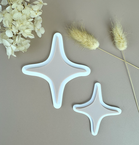 Acrylic Decor Shapes - Neutral Stars - Luma Light