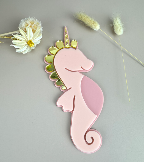 Acrylic Decor Shapes - Unicorn Seahorse - Luma Light