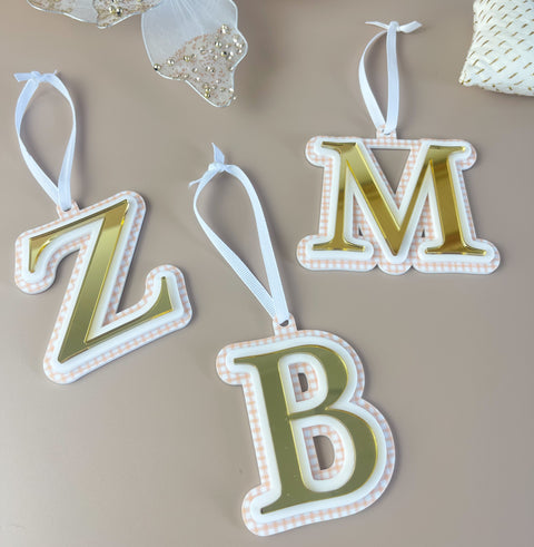 Triple Layered Christmas Ornament - Choose your Letter - Luma Light DISCOUNTED