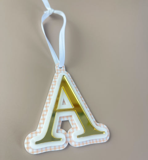 Triple Layered Christmas Ornament - Choose your Letter - Luma Light DISCOUNTED