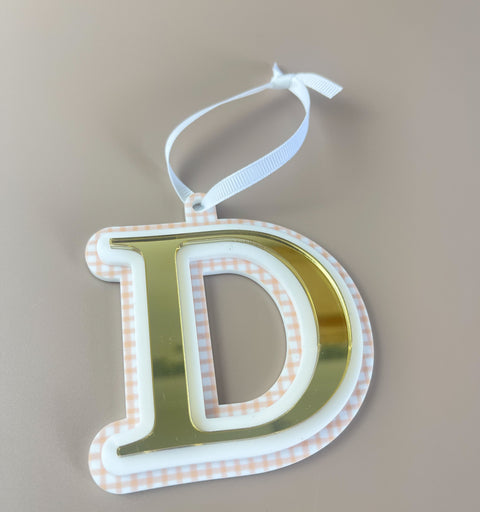 Triple Layered Christmas Ornament - Choose your Letter - Luma Light DISCOUNTED