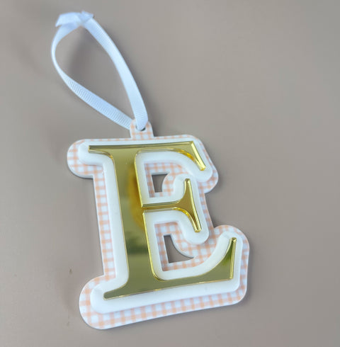 Triple Layered Christmas Ornament - Choose your Letter - Luma Light DISCOUNTED