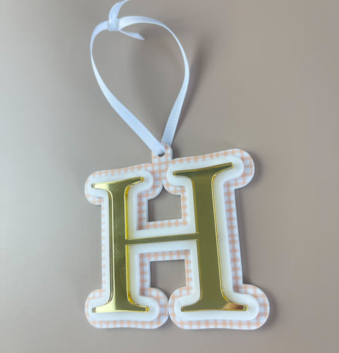 Triple Layered Christmas Ornament - Choose your Letter - Luma Light DISCOUNTED