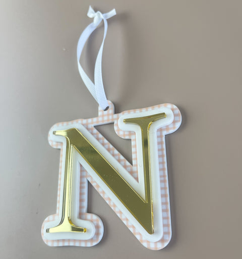 Triple Layered Christmas Ornament - Choose your Letter - Luma Light DISCOUNTED