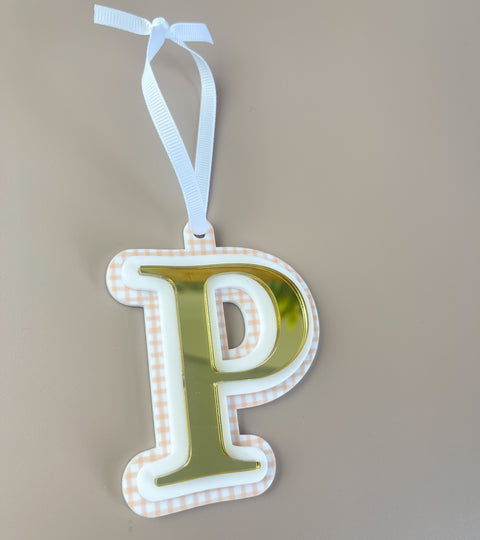 Triple Layered Christmas Ornament - Choose your Letter - Luma Light DISCOUNTED