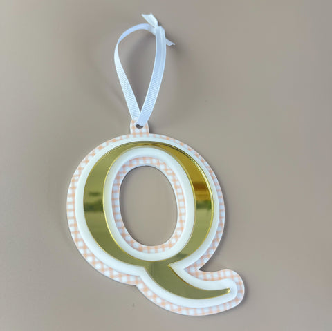 Triple Layered Christmas Ornament - Choose your Letter - Luma Light DISCOUNTED