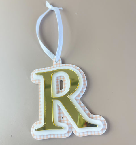 Triple Layered Christmas Ornament - Choose your Letter - Luma Light DISCOUNTED