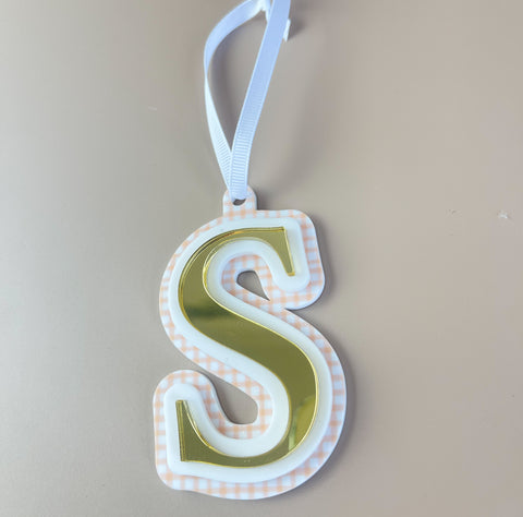 Triple Layered Christmas Ornament - Choose your Letter - Luma Light DISCOUNTED