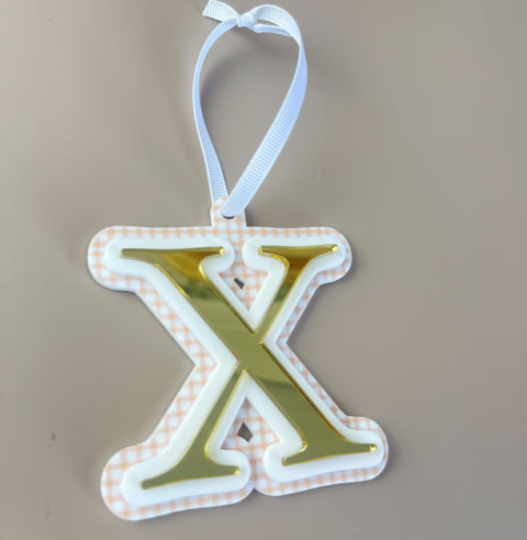 Triple Layered Christmas Ornament - Choose your Letter - Luma Light DISCOUNTED