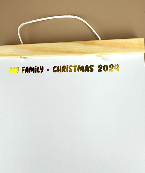 Kids Christmas Drawing Kit - with magnetic poster hanger - Luma Light