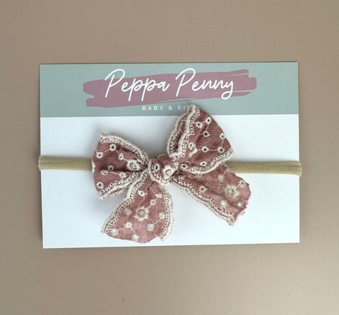 Bow Headband - Rose Nyla - Peppa Penny