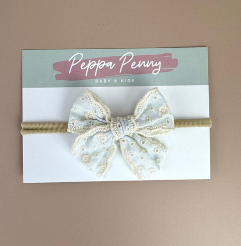 Bow Headband - Cornflour Nyla - Peppa Penny