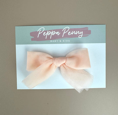 Light Pink Bow Clip - Peppa Penny