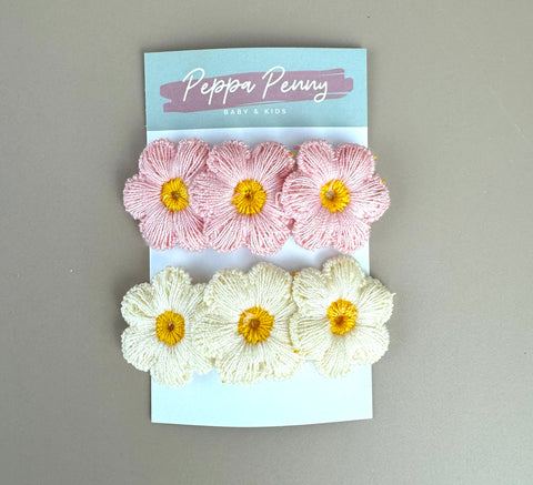 Flower Hair Clip Duo - Peppa Penny