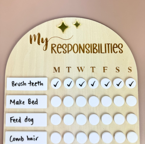 My Responsibilities - Reusable Chore Chart - Luma Light