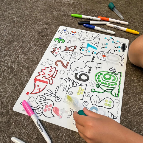 Wild Digits - Sensory Drawing Mat - Hey Doodle