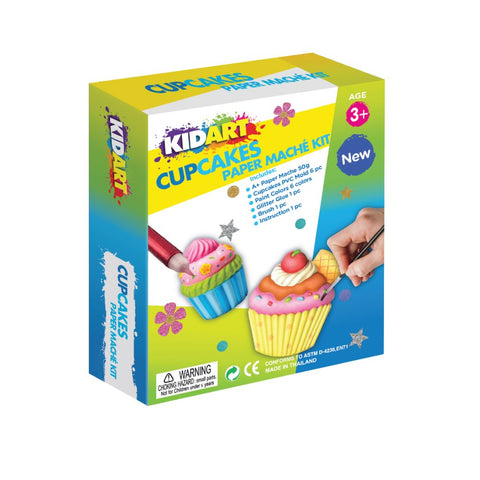 Paper Mache Kit – Cupcakes - KidArt