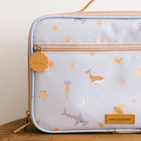 Ocean Creatures Sky Lunch Bag - Fox & Fallow